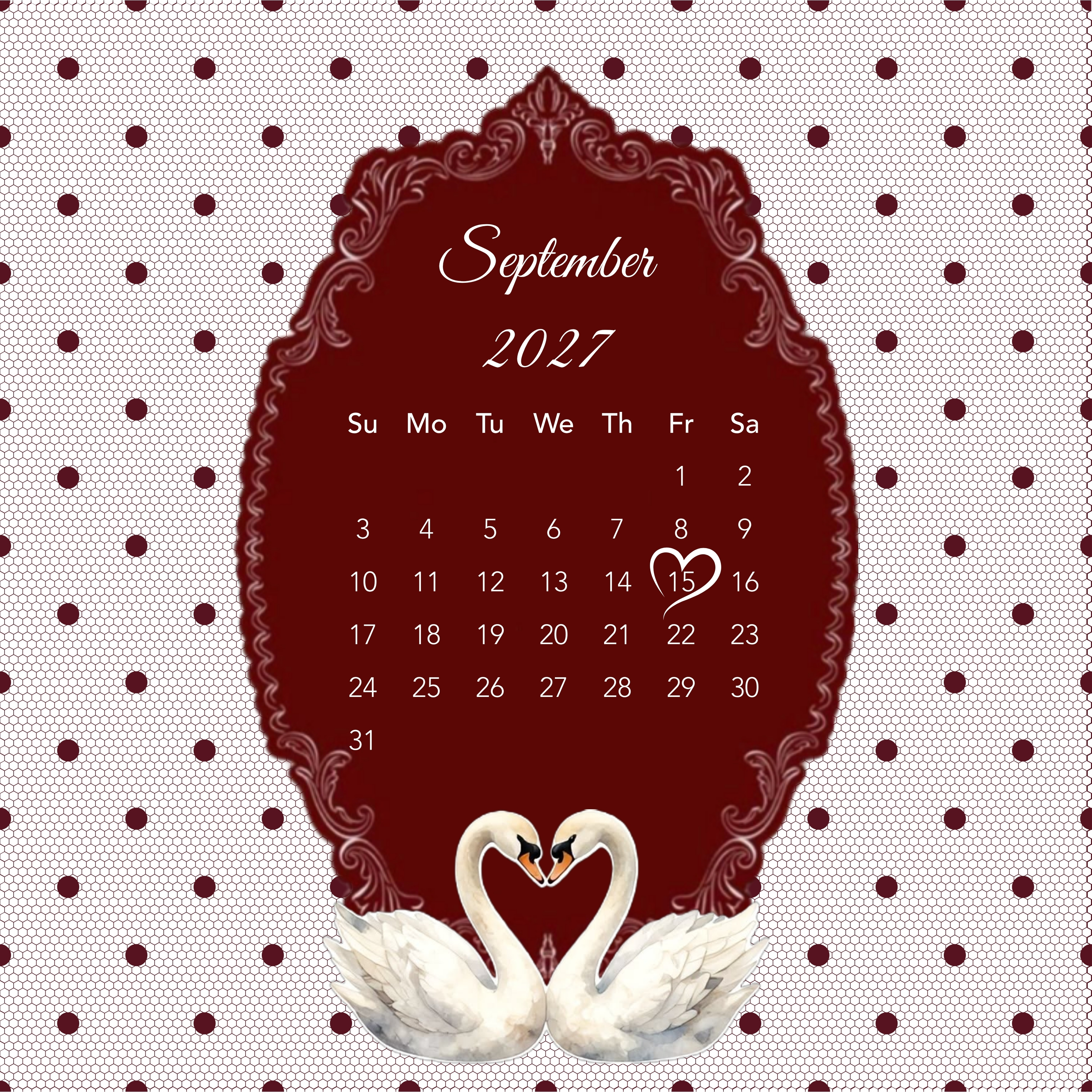 Calendrier Août 2026 — Samedi 22 Août 2026, date du mariage de Sarah et Mohammed