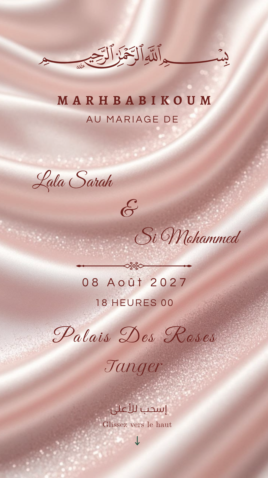 Décor mariage Sarah et Mohammed